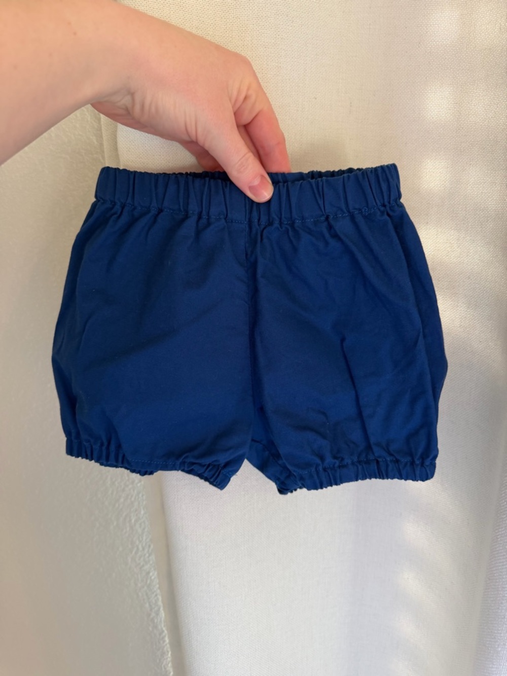 Royal Blue Elastic Waist Baby Shorts